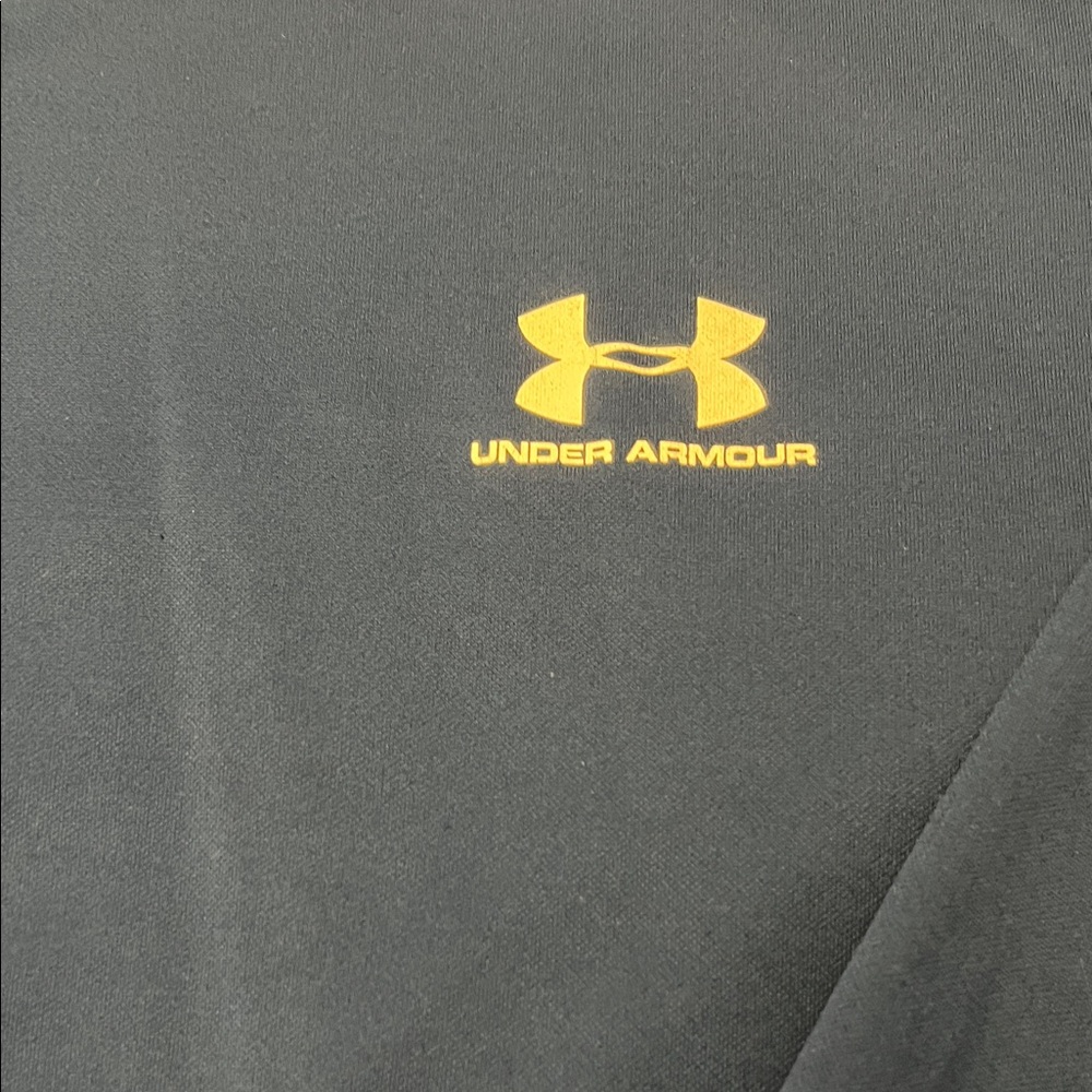 Under Armour Charcoal Tee with Gold Logo